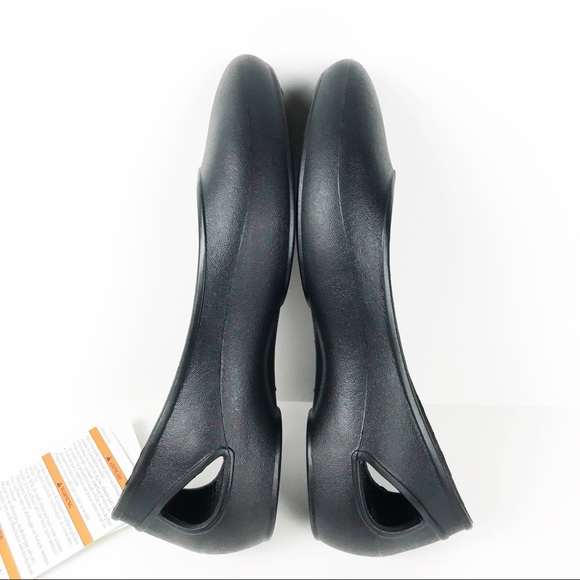 Crocs Black Laura Flat Sandals - Picture 6 of 8